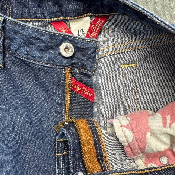 Lucky Brand Gene Montesano Bootcut Jeans Womens 14 Long Dark Wash - Picture 4 of 12